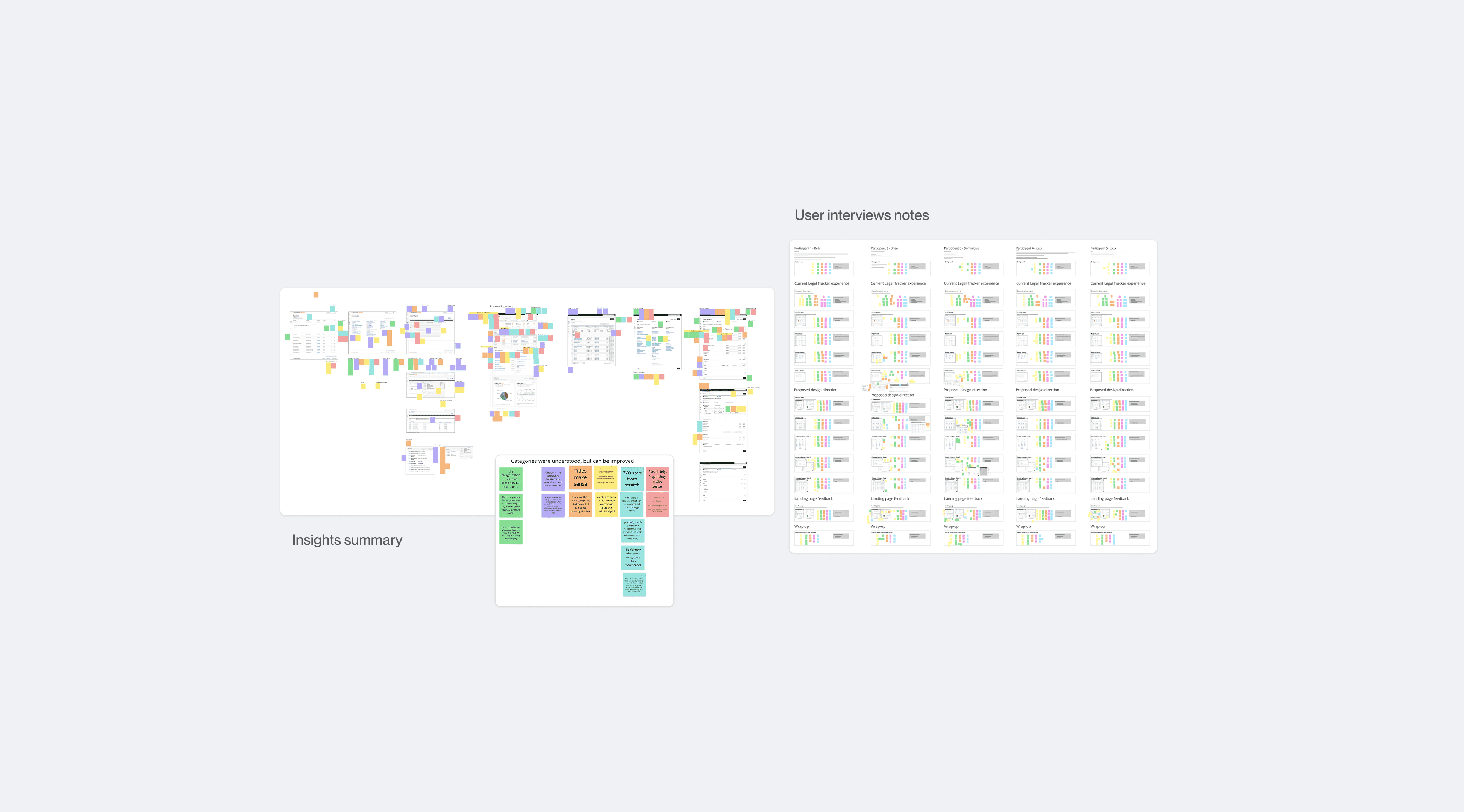 Legal Tracker research: competitive analysis and interviews