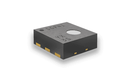 The Sensirion SGP41 gas sensor the work was built around.